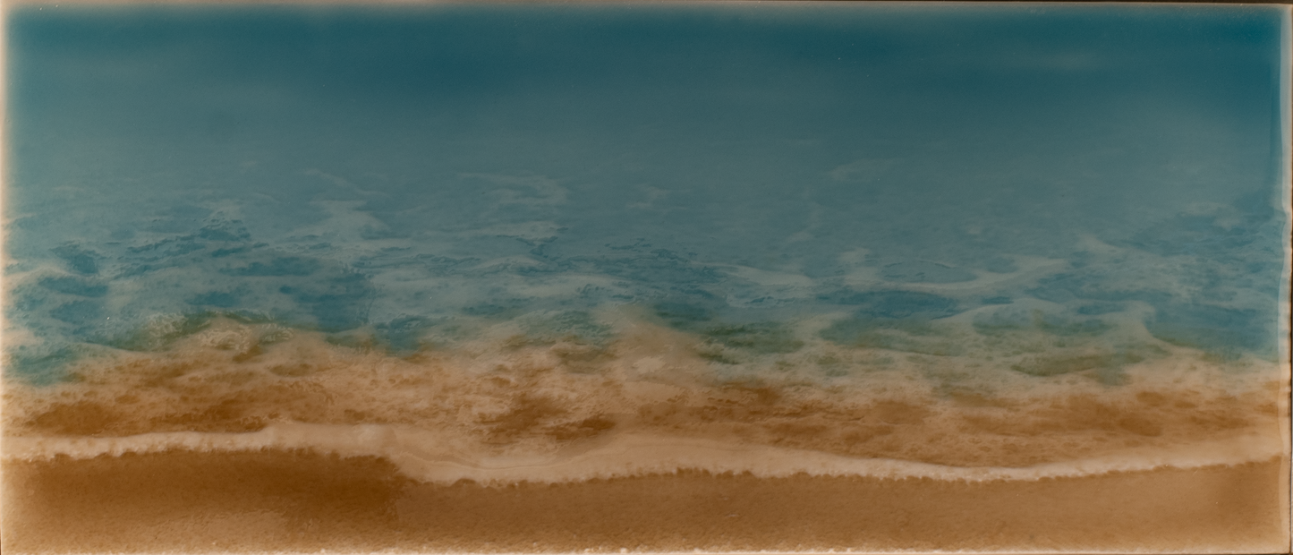 Beach Themed Bathroom Tile Mural Surf and Sand