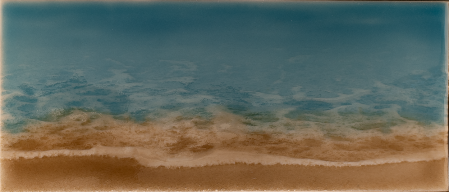 Beach Themed Bathroom Tile Mural Surf and Sand