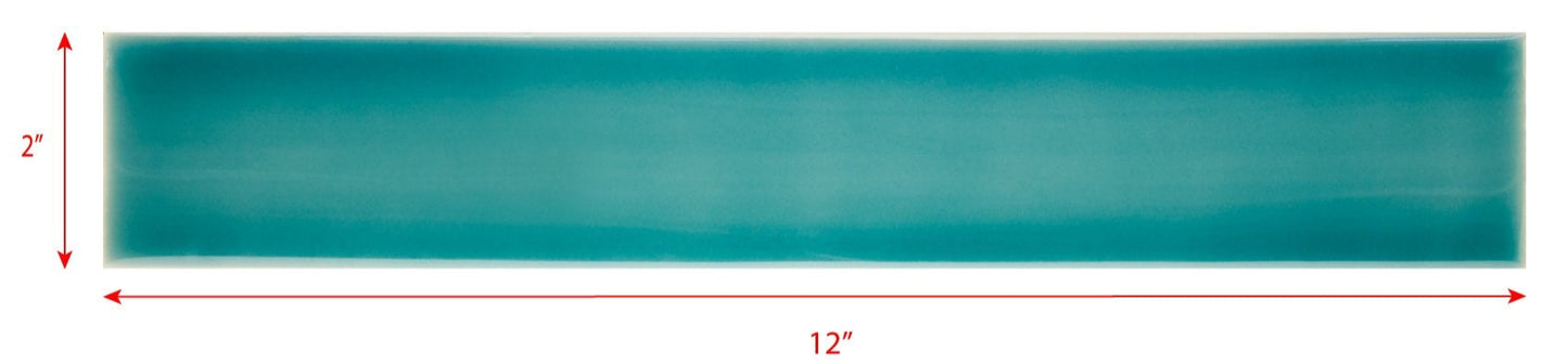 2 x 12 subway tile turquoise