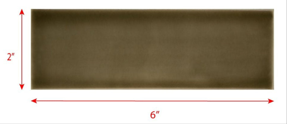 2 x 6 Taupe subway tile