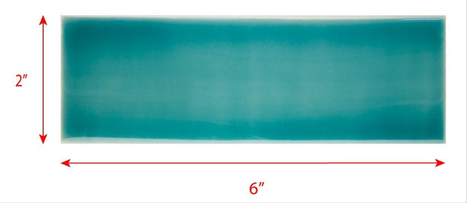 2 x 6 subway tile caribbean turquoise