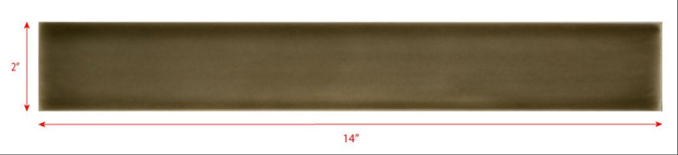 2 x 14 Taupe subway tile