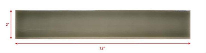 2 x 12 gray subway tile