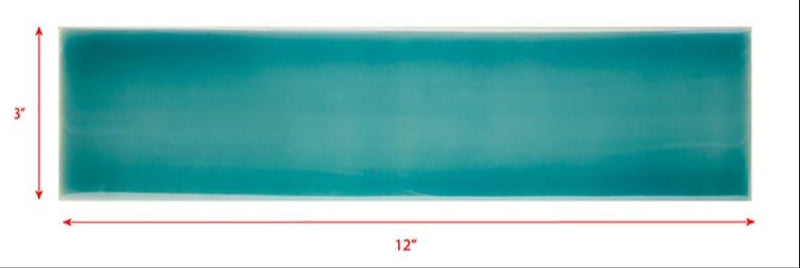 3 x 12 caribbean turquoise subway tile