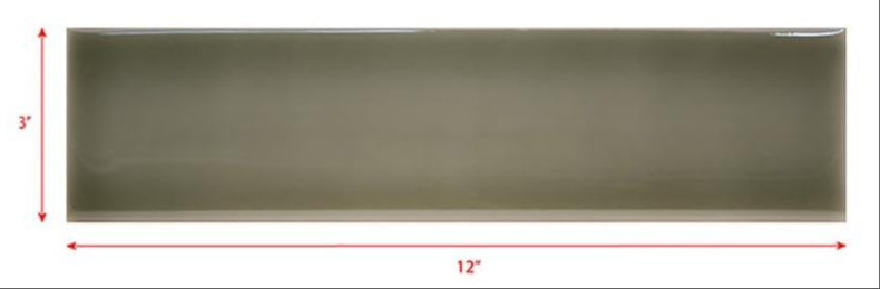 3 x 12 gray subway tile