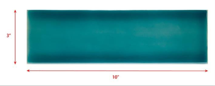 3 x 10 deep blue subway tile