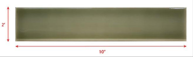 2 x 10 sage green subway tile