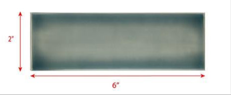 2 x 6 seaglass blue subway tile