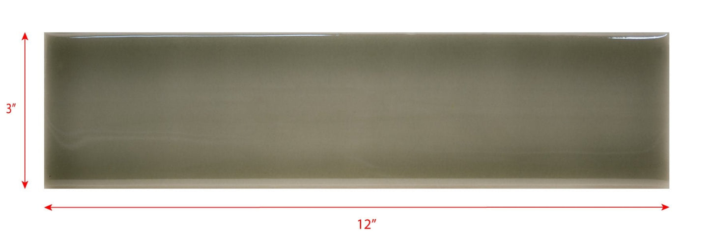 3 x 12 Border and Field Subway Tile