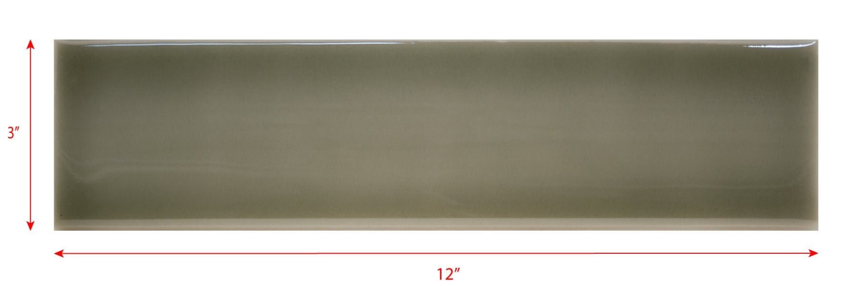 3 x 12 Border and Field Subway Tile