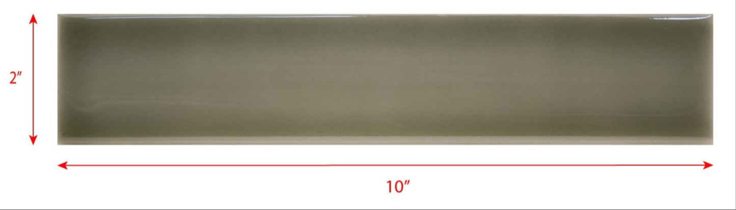 2 x 10 gray subway tile