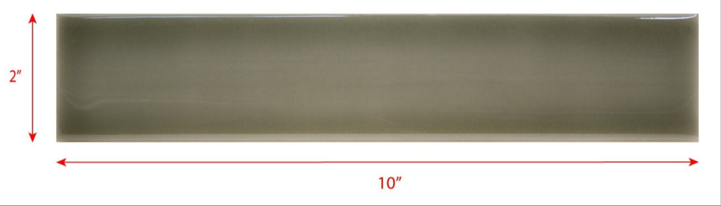 2 x 10 gray subway tile