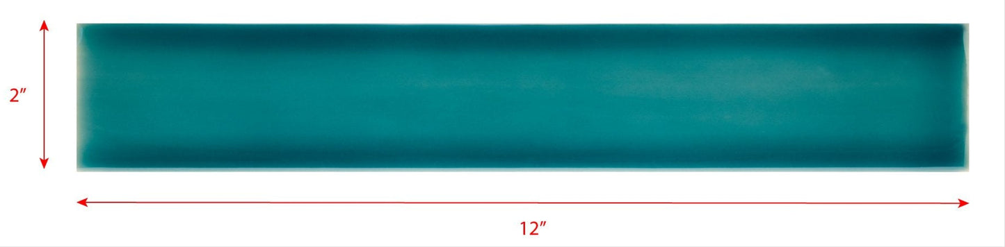 2 x 12 caribbean turquoise subway tile