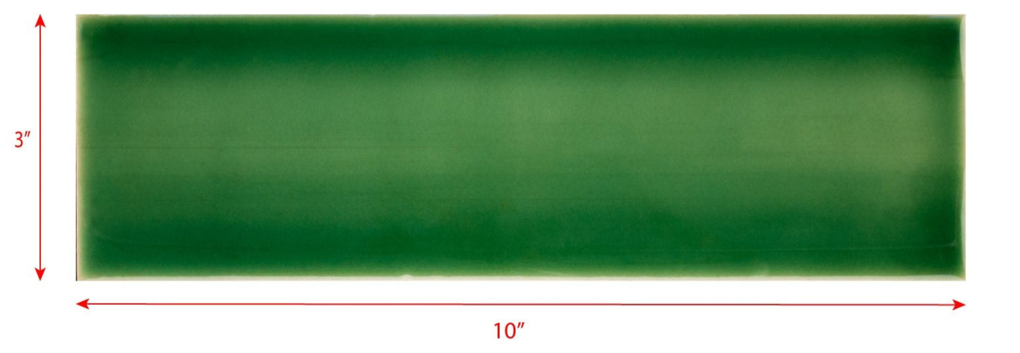 3 x 10 grass green subway tile
