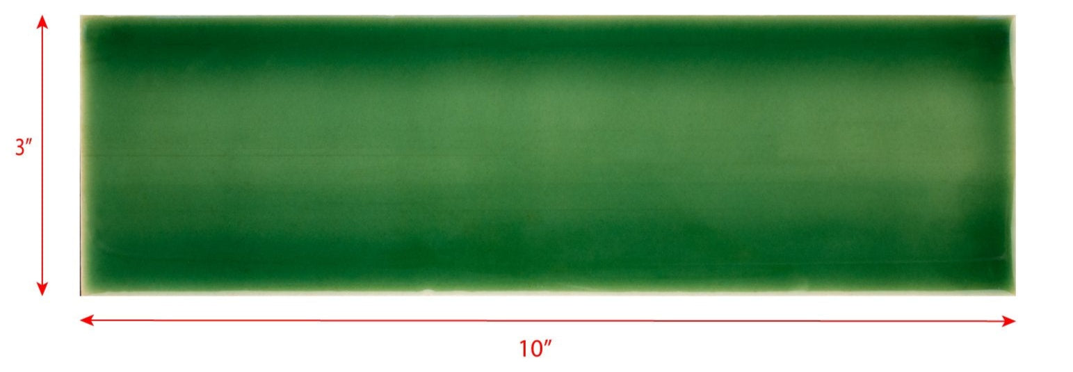 3 x 10 grass green subway tile