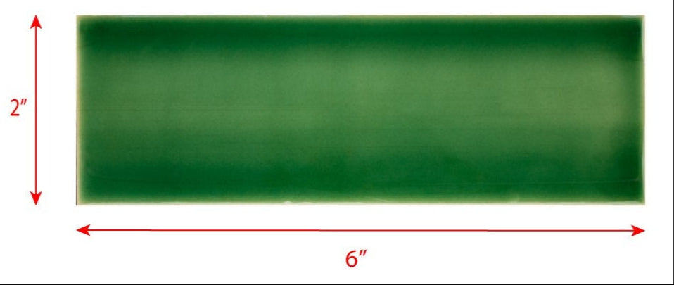 2 x 6 grass green subway tile