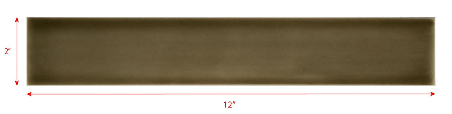 2 x 12 taupe subway tile