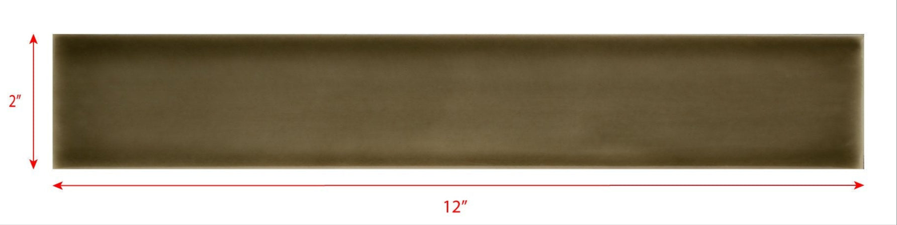 2 x 12 taupe subway tile