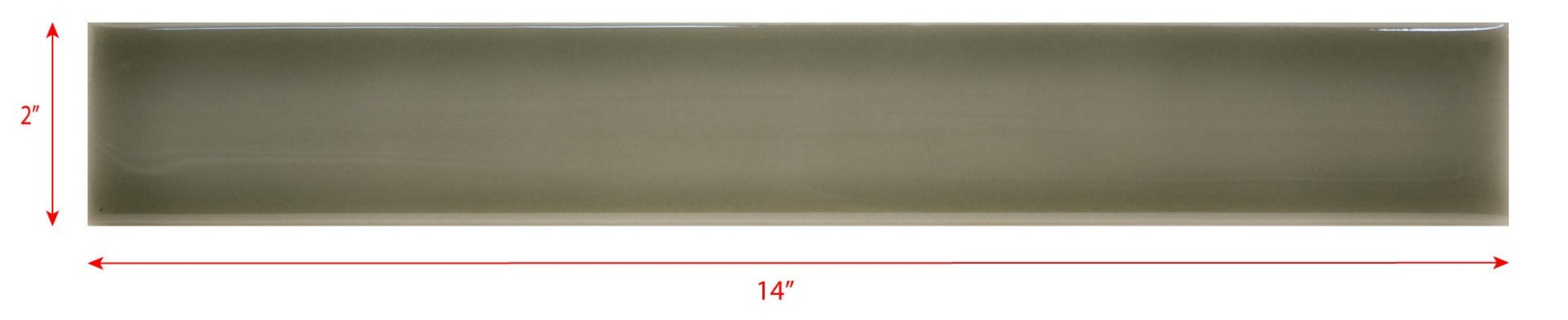 2 x 14 gray subway tile