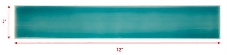 2 x 12 bermuda blue subway tile