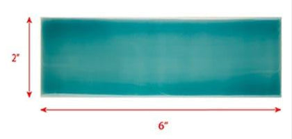 2 x 6 bermuda blue subway tile