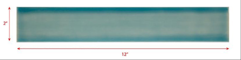 2 x 12 bermuda blue subway tile