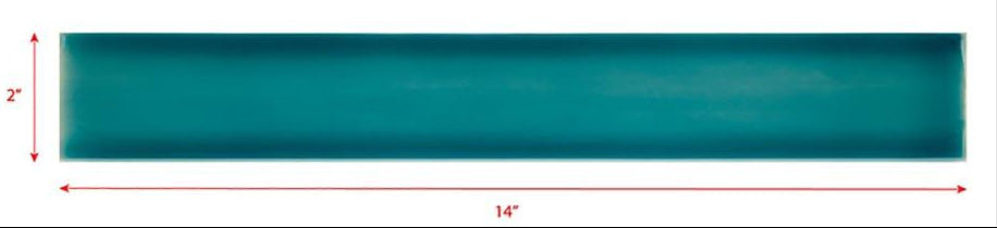 2 x 14 caribbean turquoise subway tile
