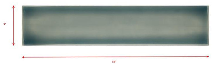 3 x 14 seaglass blue subway tile