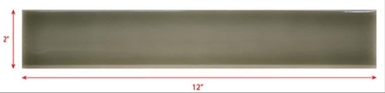 2 x 12 gray subway tile