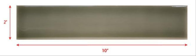 2 x 10 gray subway tile