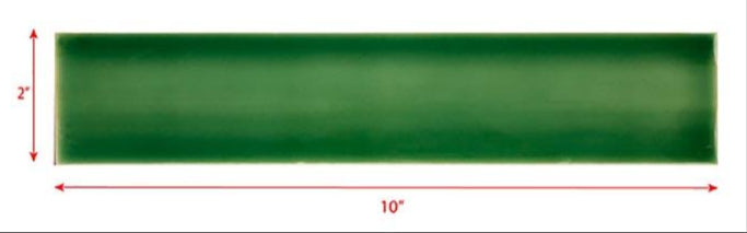 2 x 10 grass green subway tile