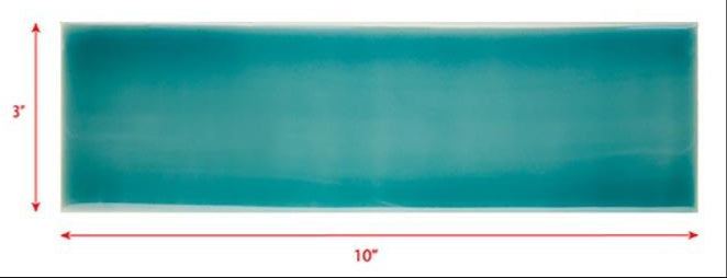 3 x 10 bermuda blue subway tile