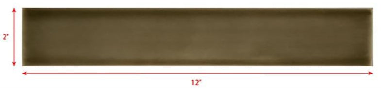 2 x 12 taupe subway tile
