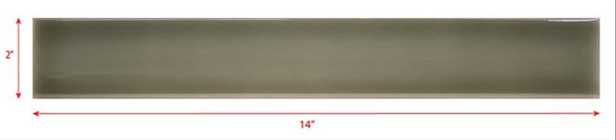 2 x 14gray subway tile