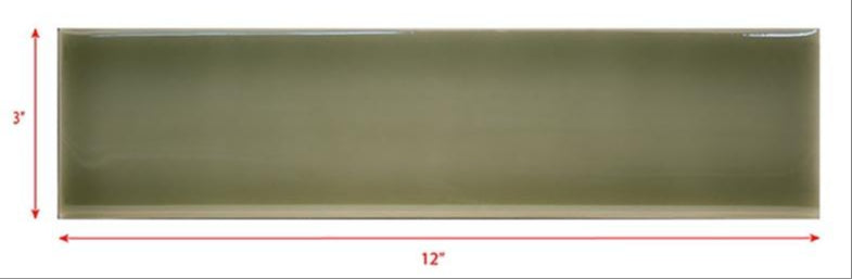 3 x 12 sage green subway tile