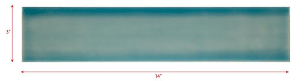 3 x 14 blue subway tile
