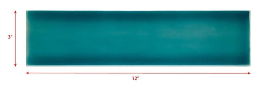 3 x 12 deep blue subway tile