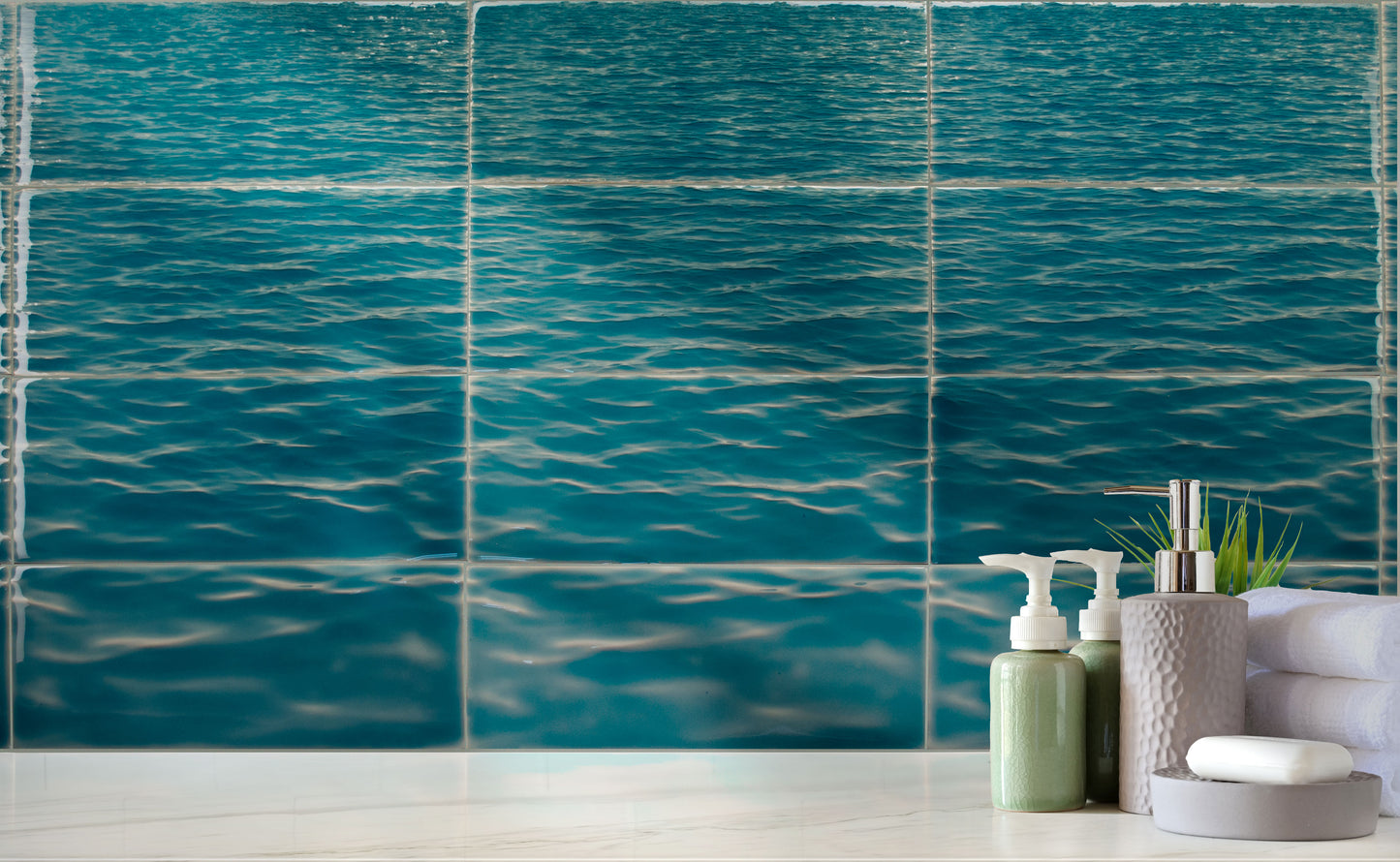 Beach Theme Bathroom Tile Mural