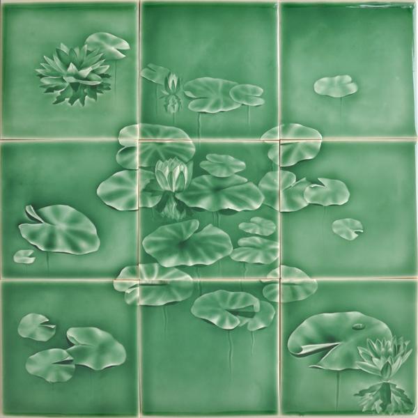 Arts and Crafts Tile Lily Pond 